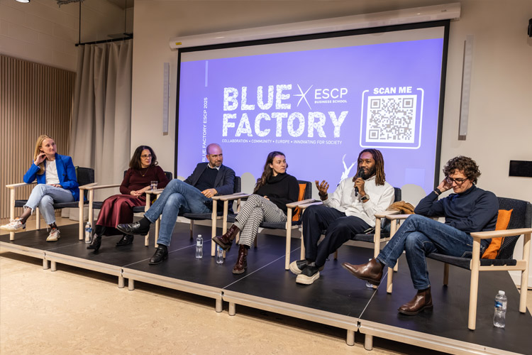The panel at the ESCP London Entrepreneurship Festival event 2025