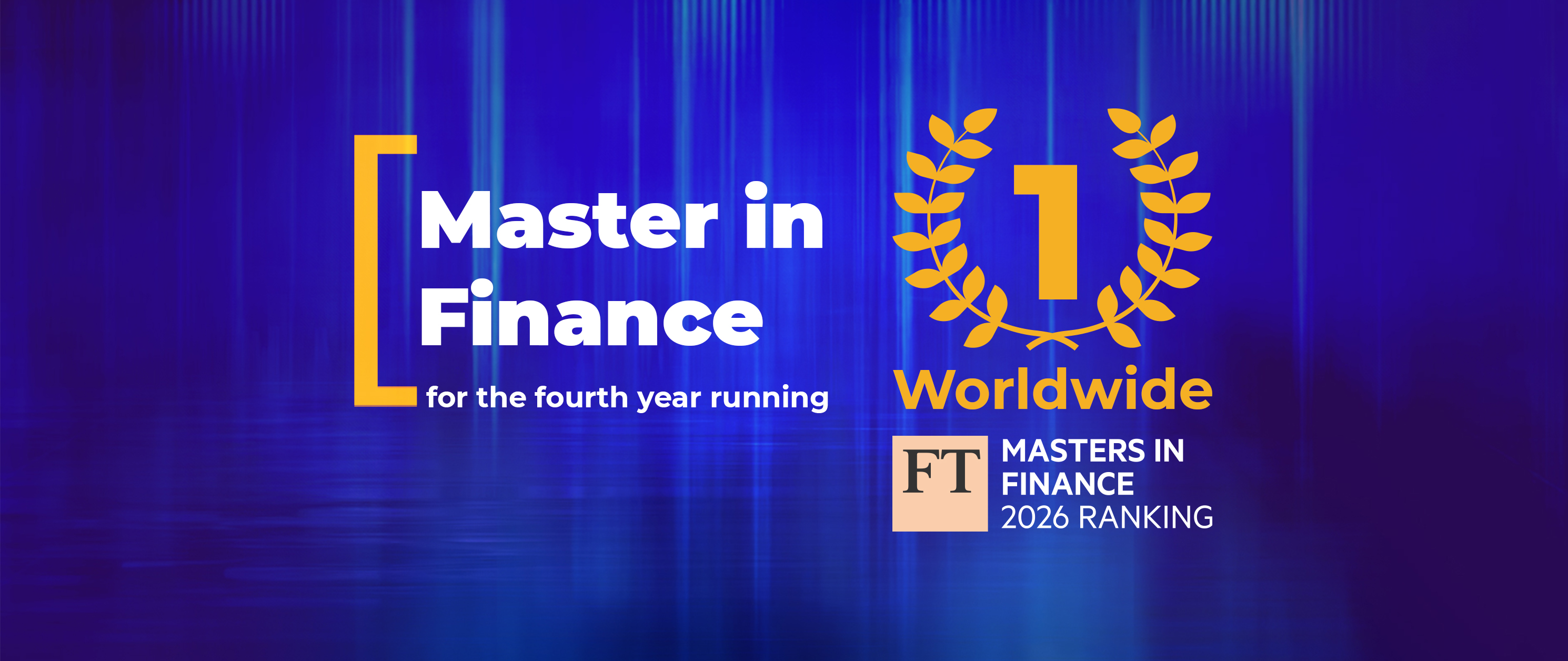 ESCP’s Master in Finance ranked #1 in the world by the Financial Times for the fourth year in a row