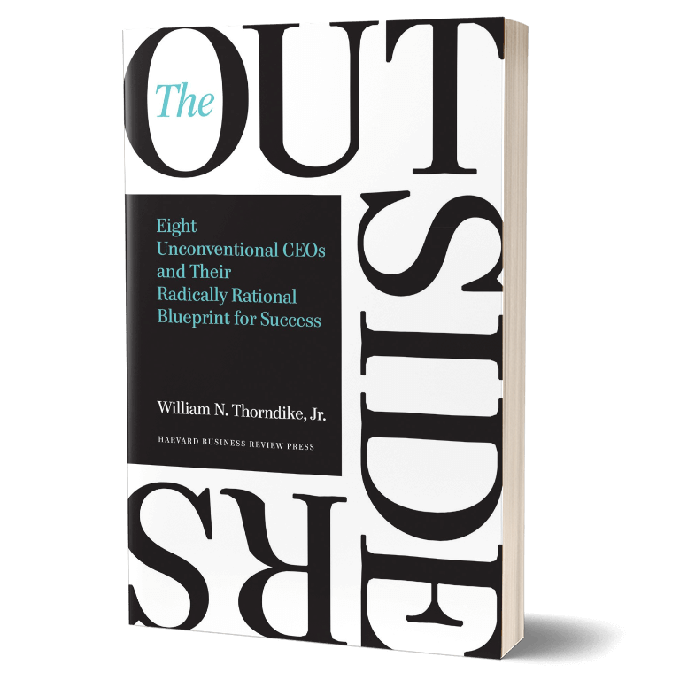 Couverture, Outsiders, par William Thorndike