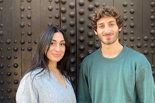 Victoire et Liran pour le projet Comptoir Beldi - Un restaurant immersif pour revaloriser la cuisine marocaine (Prix Innover & Entreprendre 2023)