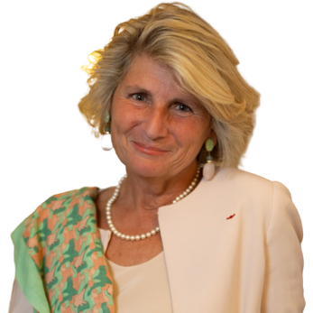 Madame Chiara Corazza, Directrice de la Greater Paris Investment Agency et œuvre 