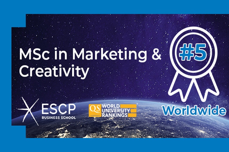 ESCP’s MSc in Marketing & Creativity Ranked in Top 5 Worldwide by QS 