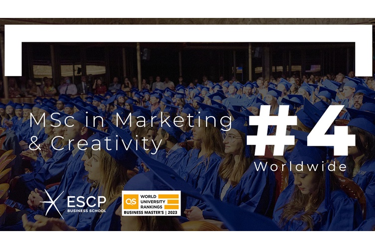 ESCP’s MSc in Marketing & Creativity placed 4th Worldwide by QS World University Rankings