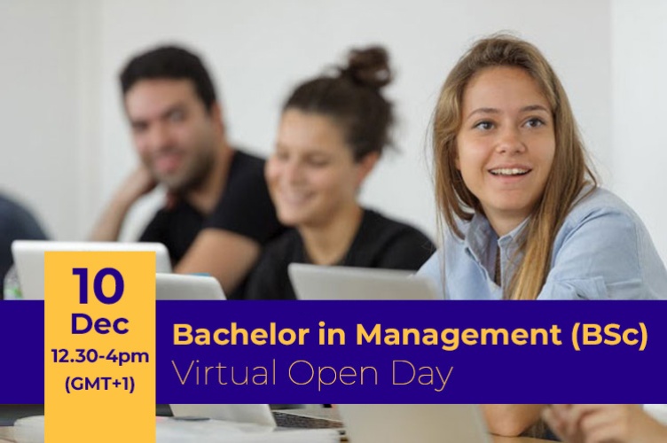 Student in classroom - 10 December 2022 from 12.30 p.m to 5 p.m. (CET) - Bachelor in Management