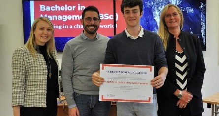 Guglielmo Paracchi won the 2023 ESCP BSc in Management - Scholarship Contest