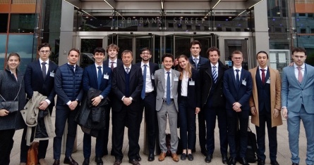 ESCP Master in Management Investment Banking students during the London prize trip