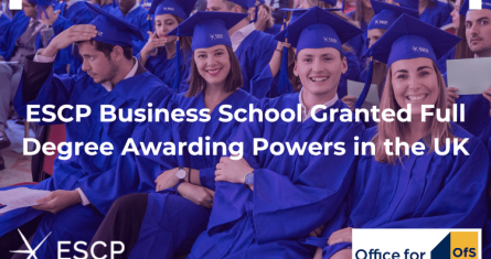graduating students smiling with the news of Full Degree Awarding Powers for ESCP BS graduating students smiling with the news of Full Degree Awarding Powers for ESCP BS