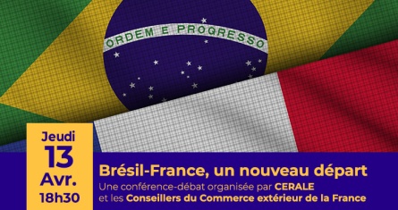 Brésil-France, un nouveau départ : une conférence-débat organisée par CERALE et les Conseillers du Commerce extérieur de la France, le jeudi 13 avril 2023 à 18h30, à ESCP Business School campus Paris/République